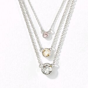 Touchstone Crystal Silver Necklace 'Sandy' Retired